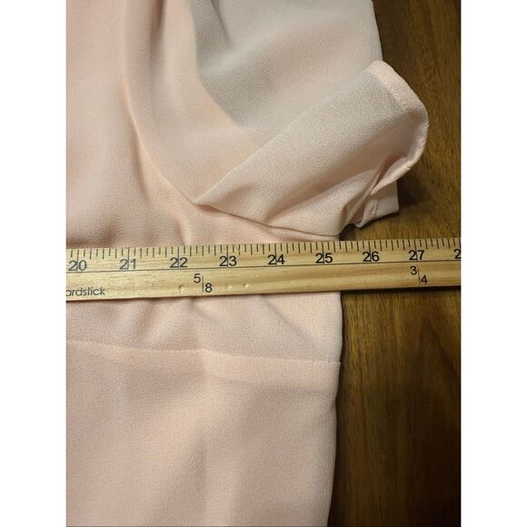 VTG Another Thyme Womens Blush Pink Embroidered Sheer Overlay Shift Dress Size 2 - Picture 7 of 7